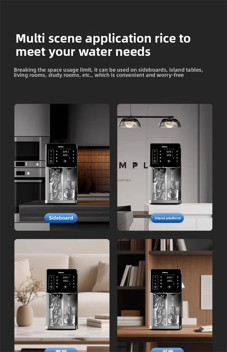 3-in-1-Eisbereiter und Wasserspender: Haushaltsgerät für die Arbeitsplatte mit sofortiger Erwärmung/Kühlung, großes Fassungsvermögen, energiesparend