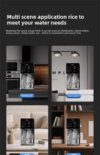 3-in-1-Eisbereiter und Wasserspender: Haushaltsgerät für die Arbeitsplatte mit sofortiger Erwärmung/Kühlung, großes Fassungsvermögen, energiesparend