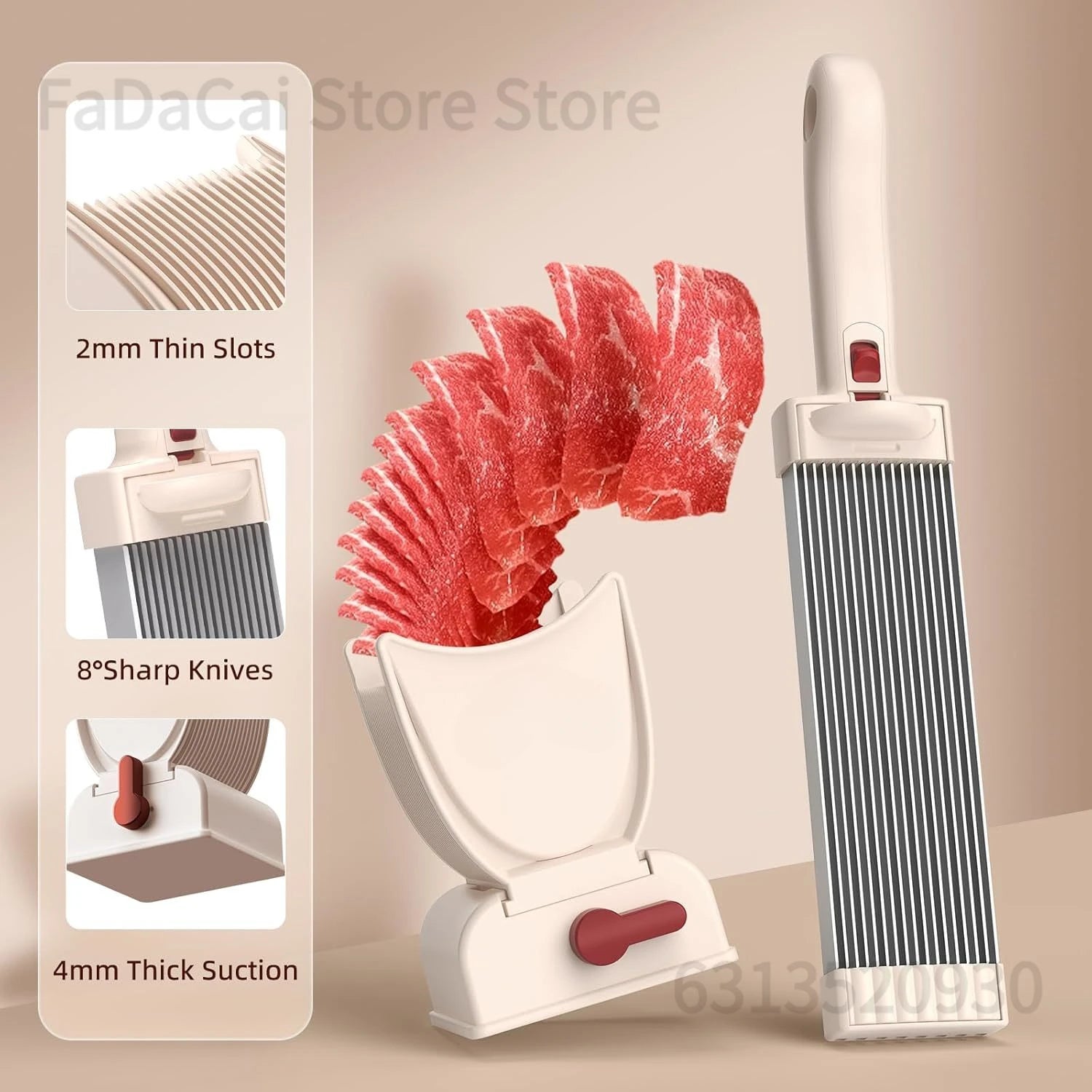 Fleischschneider, Hackmesser, Küchenmesserset zum Fleischschneiden, Zerkleinern, manueller Frischfleischschneider, Lebensmittelschneider für Rindfleisch