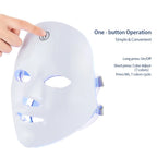 Wiederaufladbare LED-Gesichtsmaske, 7 Farben, LED-Photon-Schönheitsmaske, Hautverjüngung, Zuhause, Gesichtsstraffung, Aufhellung, Hautpflege, Schönheitsmaske