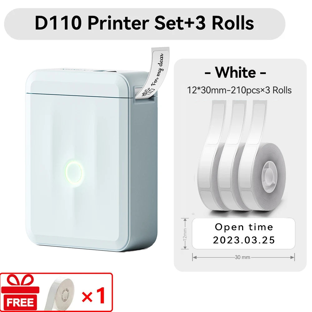 Niimbot D110 Mini Handlicher Thermodrucker Kabellose Etikettenmaschine