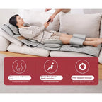 Ganzkörper-Massagematte mit Airbags, Dehnungsheizung, 3D-Entspannung der Lendenwirbelsäule, Rückenmassagegerät, PU-Leder, tragbar und tragbar