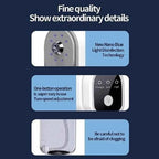 380 ml professionelle tragbare elektrische Nano-Sprühmaschine, kabelloses Alkohol-Desinfektionsmittel, Desinfektionsmittel, Nebelgerät, berührungslose Desinfektion