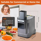 Elektrischer Gemüseschneider 3-in-1 – Multifunktionale Schneidmaschine für Küche & Gastronomie