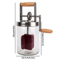 1000L/1500L Manueller Butterchurner, Paddel aus Buchenholz, Sahnemixer, Einmachglas, manuell für handwerkliche Butter, kultivierte Butter