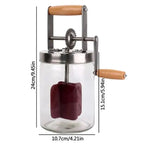 1000L/1500L Manueller Butterchurner, Paddel aus Buchenholz, Sahnemixer, Einmachglas, manuell für handwerkliche Butter, kultivierte Butter
