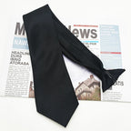 Clip-On Krawatte für Herren – Kein Knoten nötig | Polyester Seidenkrawatte in 9 Farben