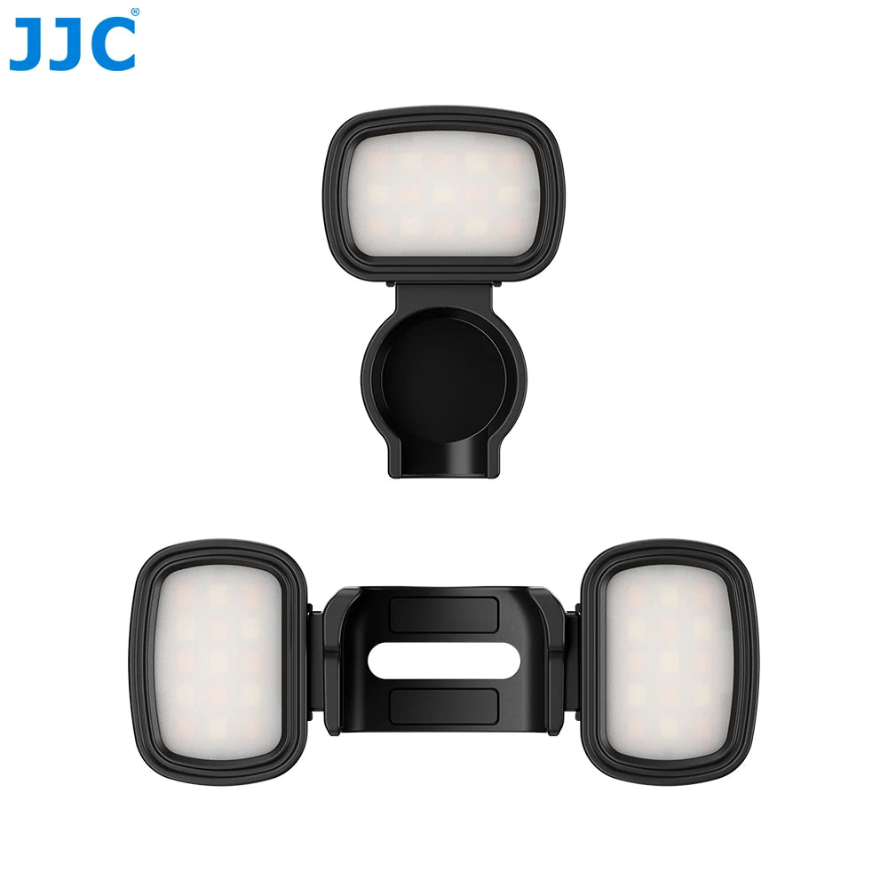 JJC Verbesserte magnetische Mini-LED-Leuchte für DJI Osmo Pocket 3, wiederaufladbares Selfie-Fülllicht, 3 Farbmodi, Pocket 3 Vlog-Zubehör