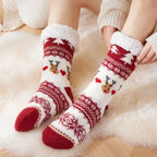 Weihnachten Elch Bodensocken Weihnachten Winter Fleece Schlafteppich Socken Frohe Weihnachten Geschenk Feliz Navidad Frohes Neues Jahr 2026