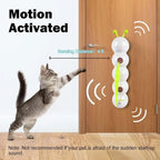Motion Cat Toy, 2025, Neu Wusel Wurm Katzenspielzeug mit Saugnapf, Smart Motion Katzen Spielzeug mit Wurmdesign Wand & Window Mo