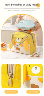 Tragbare Isolierte Thermische Picknick Lebensmittel Mittagessen Tasche Box Cartoon Tote Lebensmittel Frische Kühltaschen Beutel Für Frauen Mädchen Kinder Kinder Geschenk