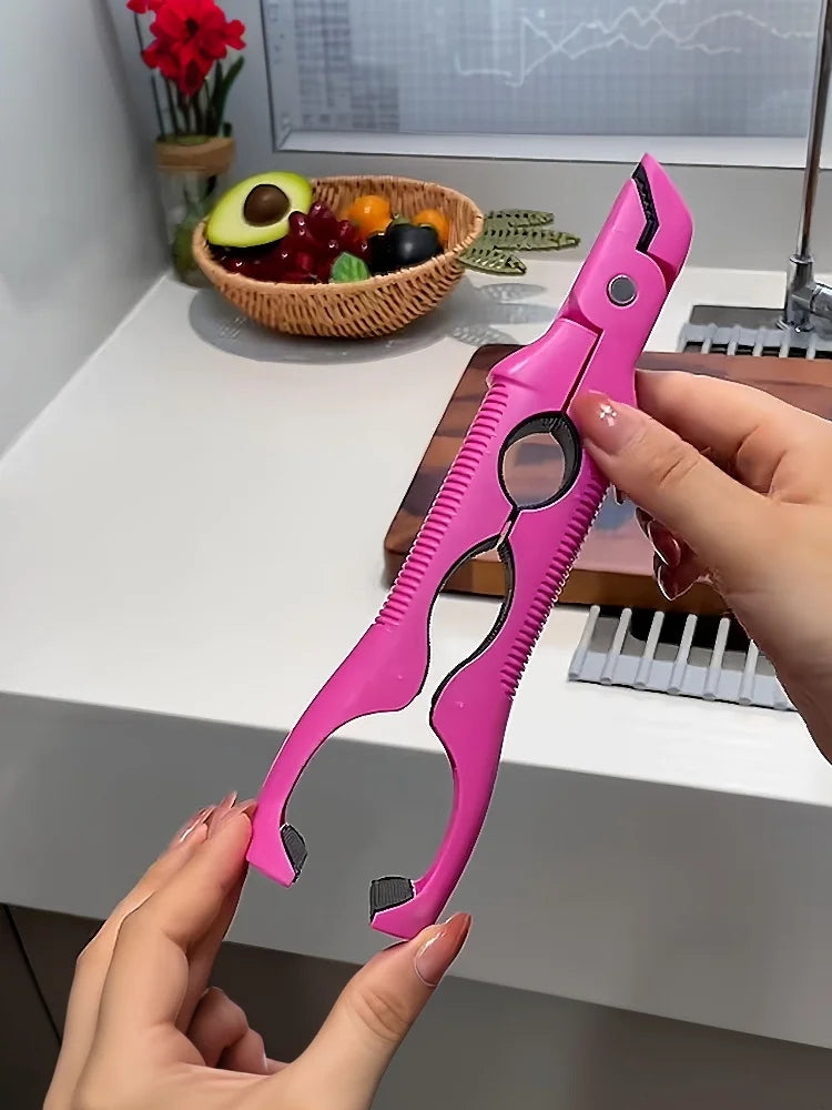 🍄 3-in-1-Schüsselclip gegen Verbrühungen, rutschfeste Küchentellerzange, hitzebeständiger Tablettheber für gedämpfte Schüssel