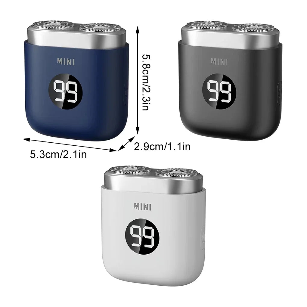 Präzisionsrasierer für Männer, tragbarer Elektrorasierer für schnelle Ergebnisse, Achselhaare, Mini-Elektrorasierer, grau