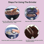 2024 neue kleine elektrische Mahlmaschine Getreide mühle Kaffeemühle Edelstahl Nüsse Bohnen Körner Mühle Kräuter für die Küche