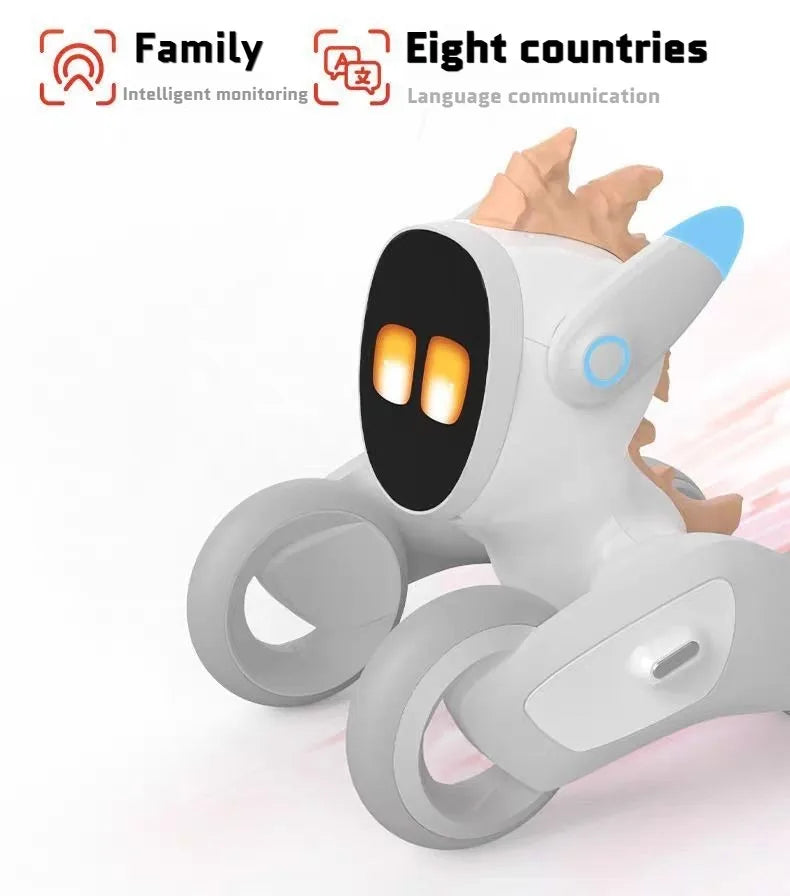 Loona Smart Pet Robot Niedlicher AI-Roboter, emotionale Roboter, interaktive Sprachsteuerung, Gestensensoren, Heimüberwachung, mehrsprachige Unterstützung K