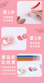 Elektrische Airbrush Aquarell Stift Set Multi-funktion Farbe Inkjet Stift Elektrische Spray Kunst Stift 12 Farben Hand bemalt