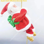 Elektrische Santa Claus Klettern Seil Leiter Mit Musik Santa Musical Spielzeug Für Weihnachten Baum Wohnkultur Geschenke Für Jungen Und Mädchen