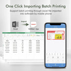 Niimbot B21- Kabelloser tintenloser Etikettendrucker, Barcode-Etikettendrucker, Druckpapier, Aufkleber Maschine 20 mm - 50 mm