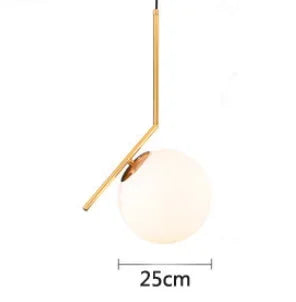 Moderne Led Hängen Lampe Minimalismus Metall Anhänger Lichter Glas Runde Glas Ball Nacht Beleuchtung Wohnzimmer Küche Nordic Deco