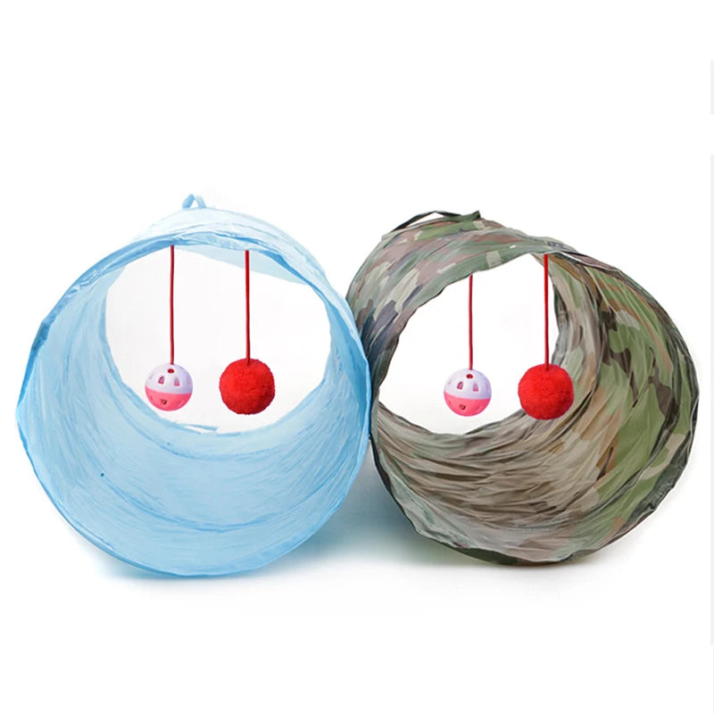 5/4/3 Löcher Haustier Katzen tunnel lustiges Spielzeug für Katzen faltbares Katzen spielzeug interaktive Katze Kaninchen Tier spielen Spiele Tunnel Chat Haustier Produkt