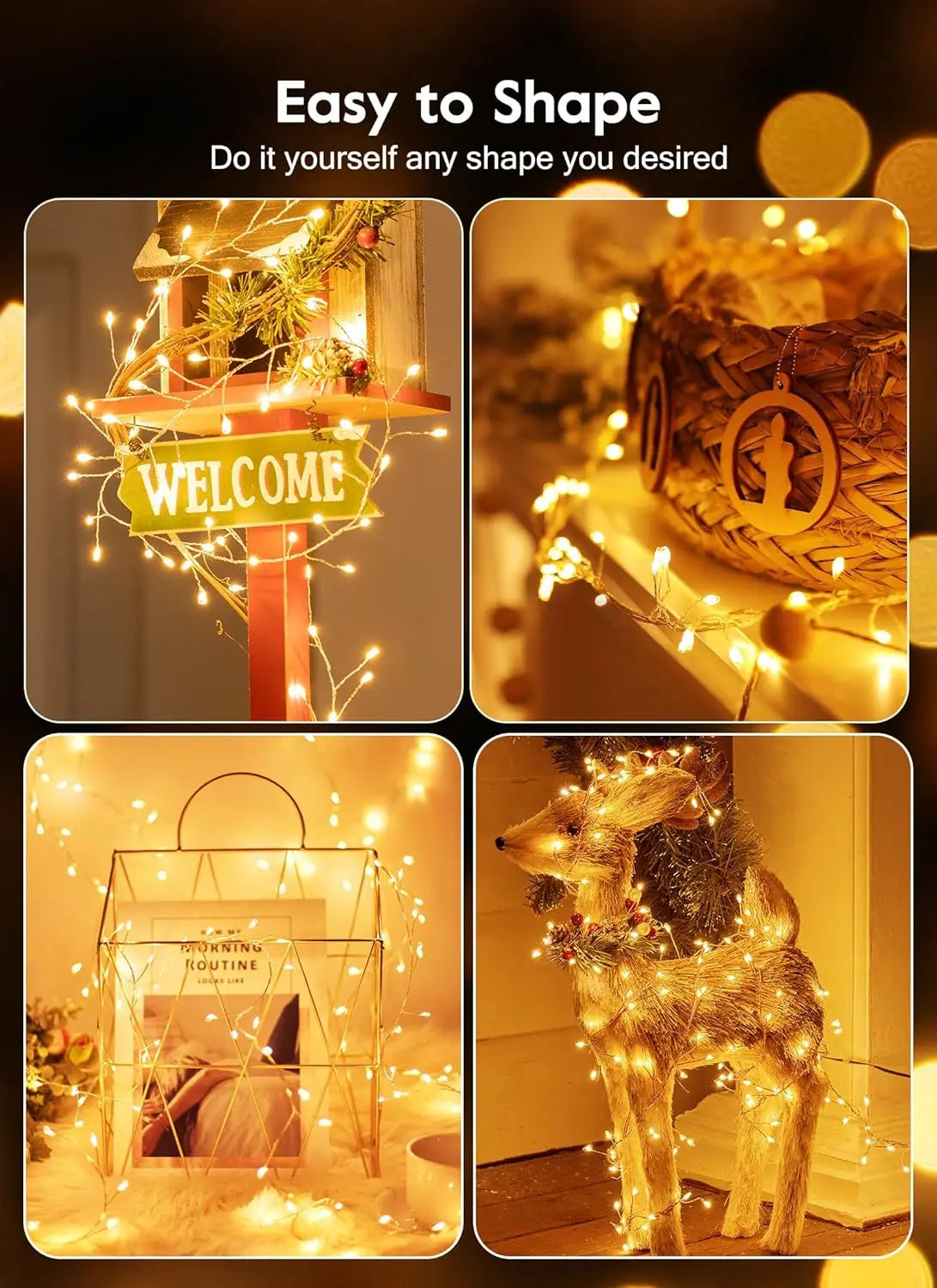 3/6/9M USB Power LED Feuerwerkskörper Lichterketten Fernbedienung Girlande Lichterkette für Hochzeit Party Garten Weihnachtsdekoration