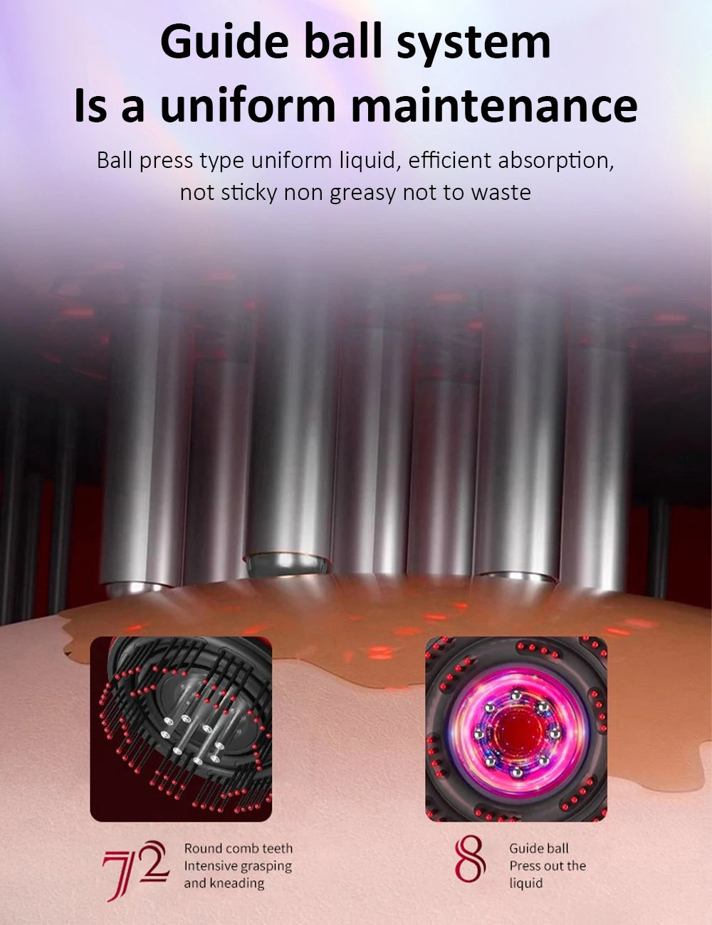 Peigne de massage électrique pour la tête, appareil de massage par vibrations, portable, pour follicules pileux, huile pour cuir chevelu, applicateur liquide, croissance des cheveux, anti-chute