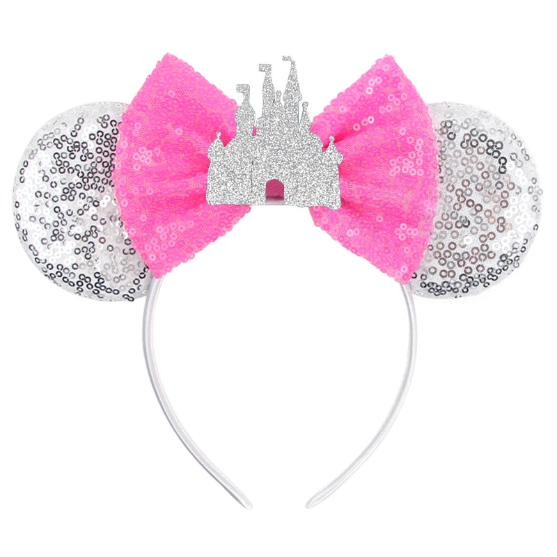 Prinzessin Haarreif mit Pailletten-Bogen – Disney-Motive, Halloween & Party | Damen & Kinder