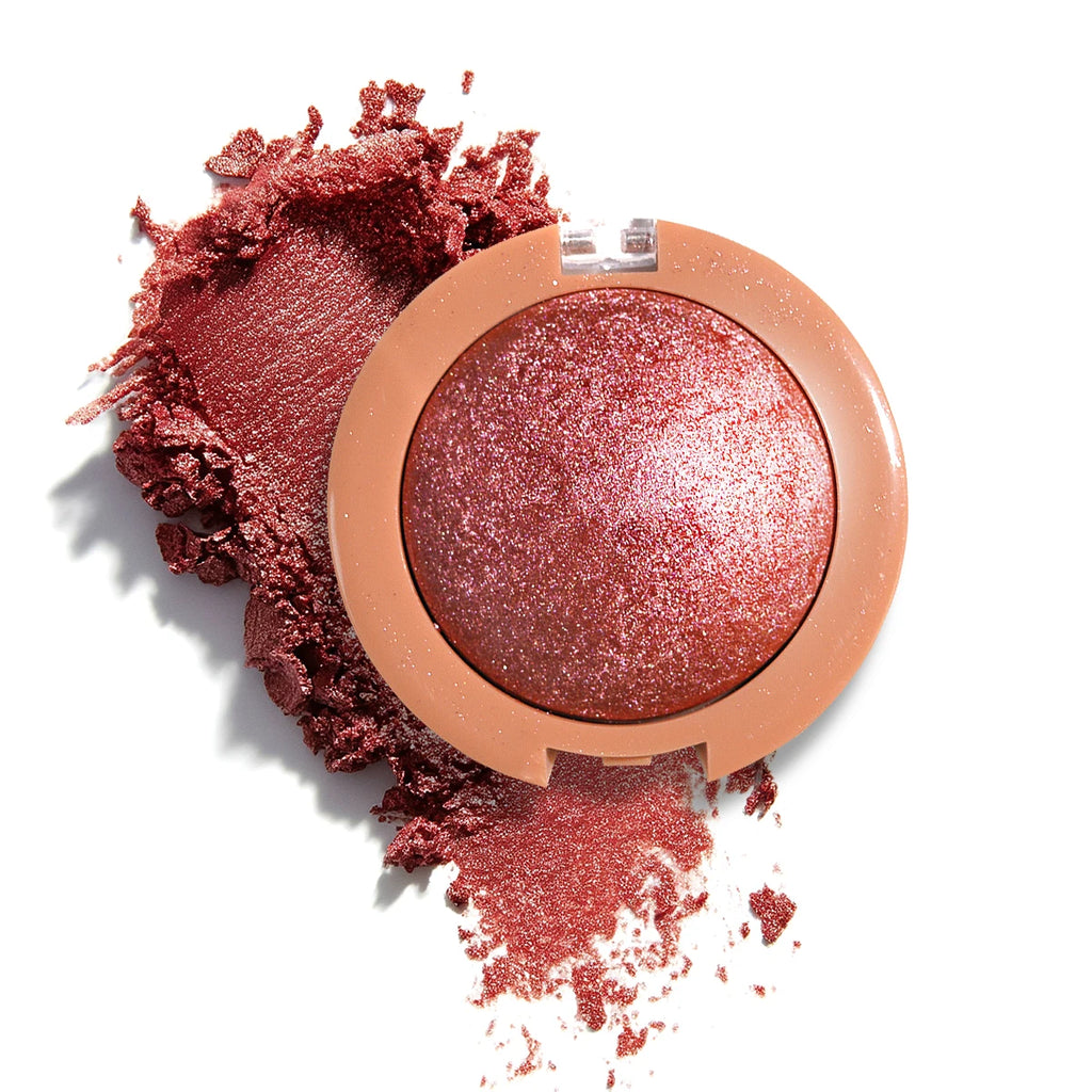 4-Farben-Highlighter, perlmuttartig, gebacken, aufhellendes Rouge, Puder, Wangentönung, Rouge, Kontur-Highlighter, Gesichtsschatten, Schimmer-Rouge