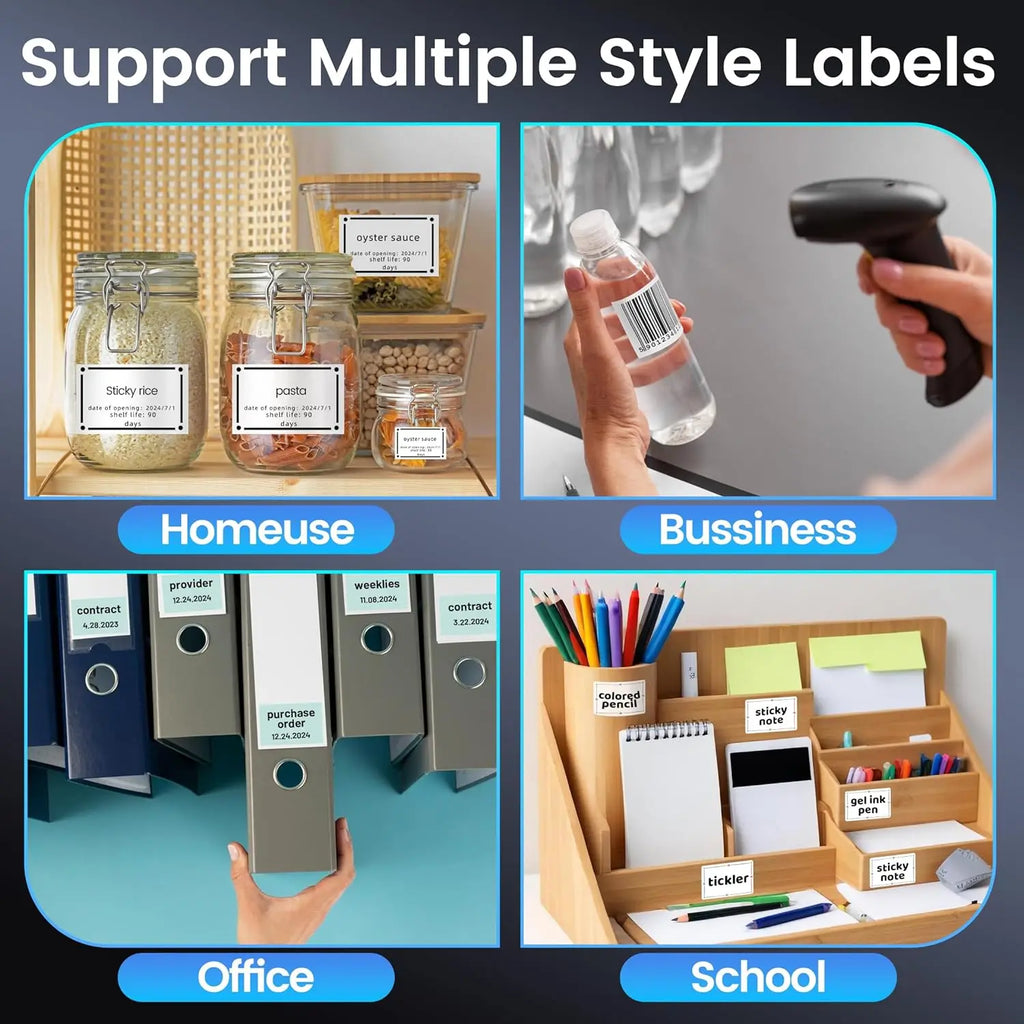 Phomemo M250 Etikettendrucker, 75 mm, Thermo-Etikettendrucker 2025, Upgrade tragbarer Barcode-Drucker für den Aufkleberdrucker von Business Home