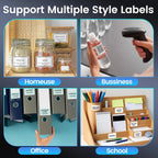 Phomemo M250 Etikettendrucker, 75 mm, Thermo-Etikettendrucker 2025, Upgrade tragbarer Barcode-Drucker für den Aufkleberdrucker von Business Home