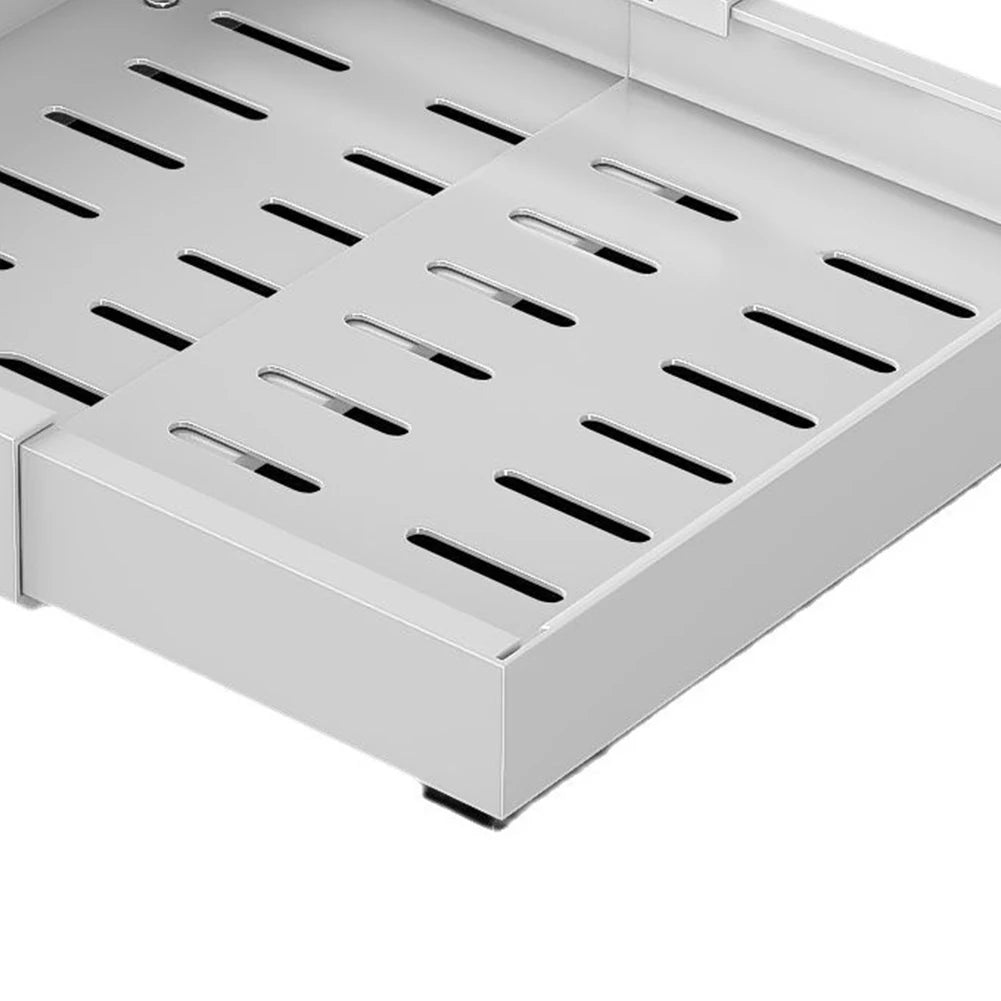 Schubladen-Schrank-Organizer ausziehbare ausziehbare Gleitschiene aus Kohlenstoffstahl unter der Spüle, Aufbewahrungsregal für Küchenschrank