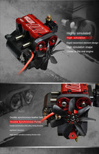 TOYAN FS-L200AC Motormodell 7 cc Inline 2 Zylinder 4-Takt luftgekühlter Nitro-Motormodellbausatz – TOYAN- und OTTO-MOTOR-Version