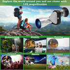 Einstellbares Teleskop HD Mini-Taschenteleskop 8 x 20 mm tragbares Monokular Outdoor-Sport Wandern Bergsteigen Teleskop