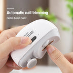 Elektrischer Nagelknipser, automatischer Aniküre-Trimmer mit Licht, für Erwachsene, Baby, Fingernagel, Zehenschere, Pediküre, Polieren, Nagelschneider