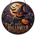 2D-Halloween-Party-Dekoration, Holzschild, Kürbis, Geist, Fledermaus, Trick oder Treat, Wandbehang, Schild für Haustür, Heimdekoration, Kindergeschenke