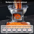 M1 Kommerzieller elektrischer Gemüseschneider, multifunktionale Küchenmaschine, kompakter Schnittlauch, Frühlingszwiebelschneider für Küche, Restaurant, Zuhause
