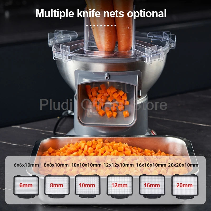 M1 Kommerzieller elektrischer Gemüseschneider, multifunktionale Küchenmaschine, kompakter Schnittlauch, Frühlingszwiebelschneider für Küche, Restaurant, Zuhause