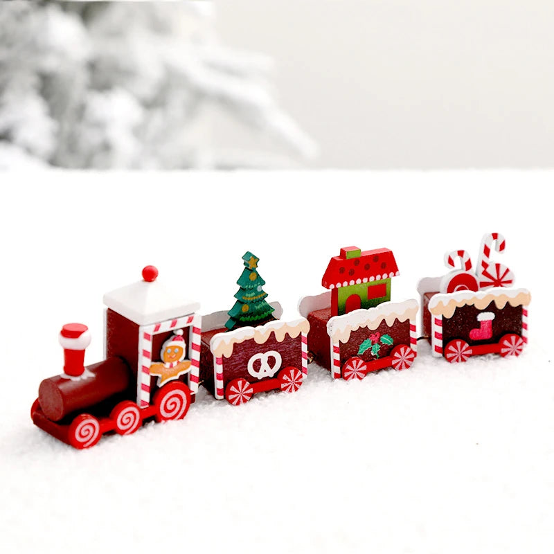 Weihnachten Zug für Weihnachtsbaum Dekoration Holz Zug Ornament Weihnachten Party Weihnachten Dekorative Zug Neujahr Dekor navidad
