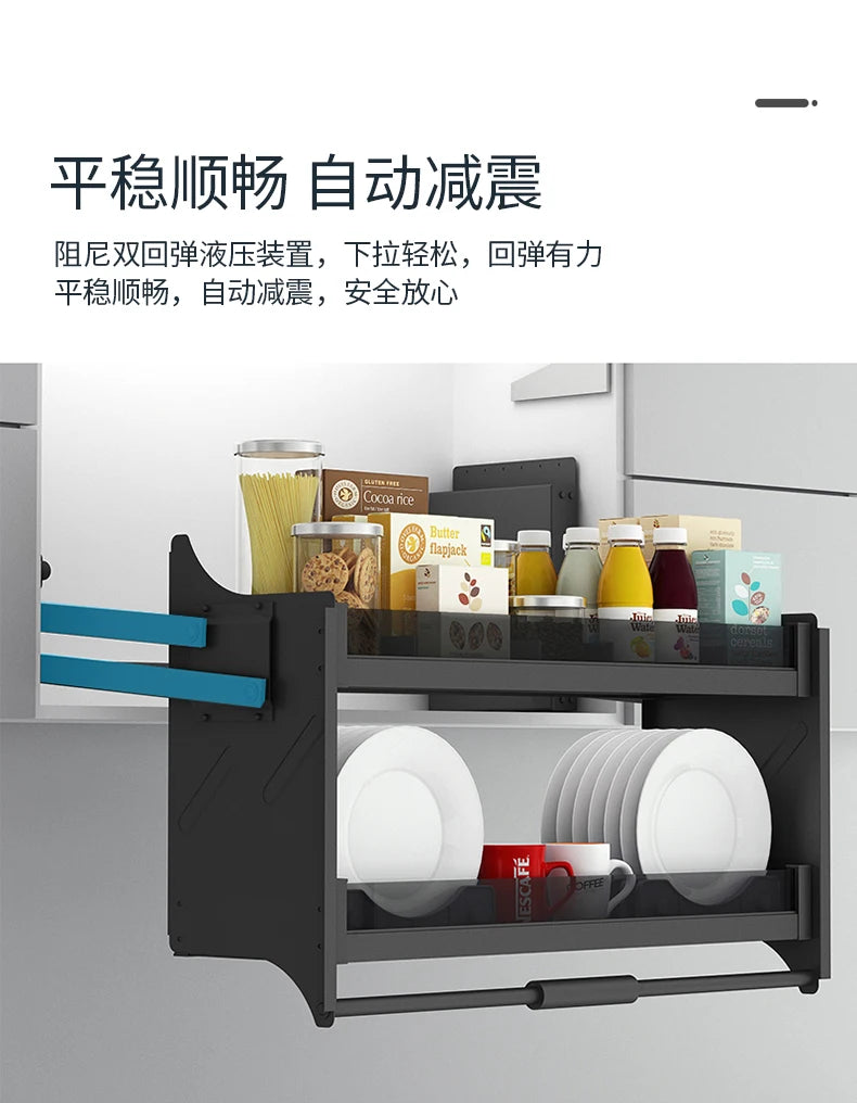 Hängender Schrank, Hebekorb, Pull-Down-Schrank, Küchenschrank, Snacks Lagerung, Hebekorb Anpassung