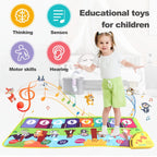 Klaviermatte für Kinder, Kinder, Kleinkinder, Bodentastatur, Tanzmatte, Baby, Fitness, Spielen, Tiermusik, Decke, Instrument, Spielzeug, Mädchen, Jungen, Geschenk