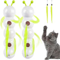 Motion Cat Toy, 2025, Neu Wusel Wurm Katzenspielzeug mit Saugnapf, Smart Motion Katzen Spielzeug mit Wurmdesign Wand & Window Mo
