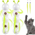 Motion Cat Toy, 2025, Neu Wusel Wurm Katzenspielzeug mit Saugnapf, Smart Motion Katzen Spielzeug mit Wurmdesign Wand & Window Mo