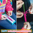 Freundschaftsarmband-Bastelset für Mädchen, DIY-Bastelsets, Spielzeug, Geburtstags- und Weihnachtsgeschenke für Partybedarf und Reiseaktivitäten