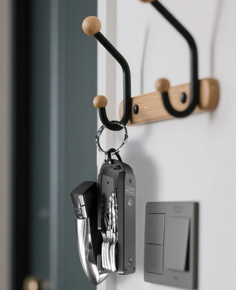 Schlüssel-Organizer funktioniert mit Apple Find My, integrierten Airtag-Chips, fasst 2–6 Schlüssel, Auto-Schlüsselanhänger mit GPS-Tracker, (nur iOS)