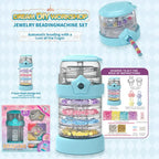 Rotierende Perlenmaschine, Spielzeug für Mädchen, Halskette, Armband, Basteln, Rollenspiel, Schmuckherstellung, Werkzeug, Lernspielzeug für Kinder