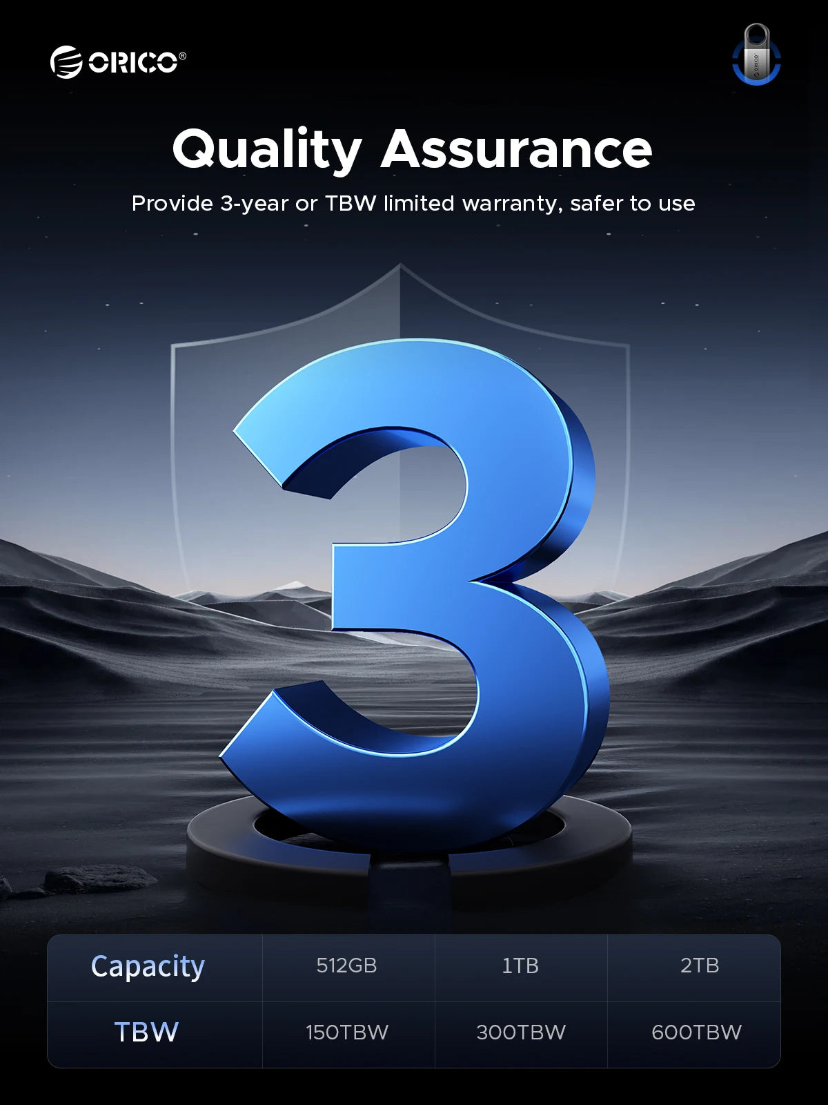 ORICO 1 TB externe SSD bis zu 1050 MB/s Design zum Aufhängen, tragbares Solid-State-Laufwerk, PSSD für Tablets, Laptops, C10