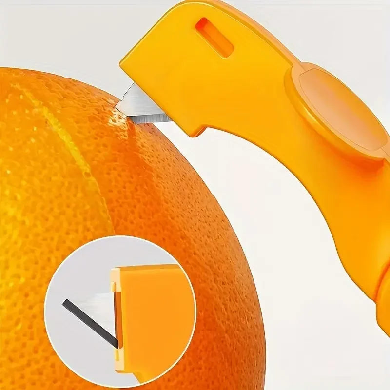 Orangenschäler, Werkzeuge, Zitronengerät, Schälmesser, Safthelfer, Zitrusöffner, Obst, Gemüse, Gadget, Küchenzubehör, 12 x 3 cm