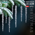 10 stücke Weihnachten Dekoration Acryl Klar eiszapfen Simulation Eis Weihnachten Baum Hängende Ornamente Winter Party Neue Jahr Decor Liefert