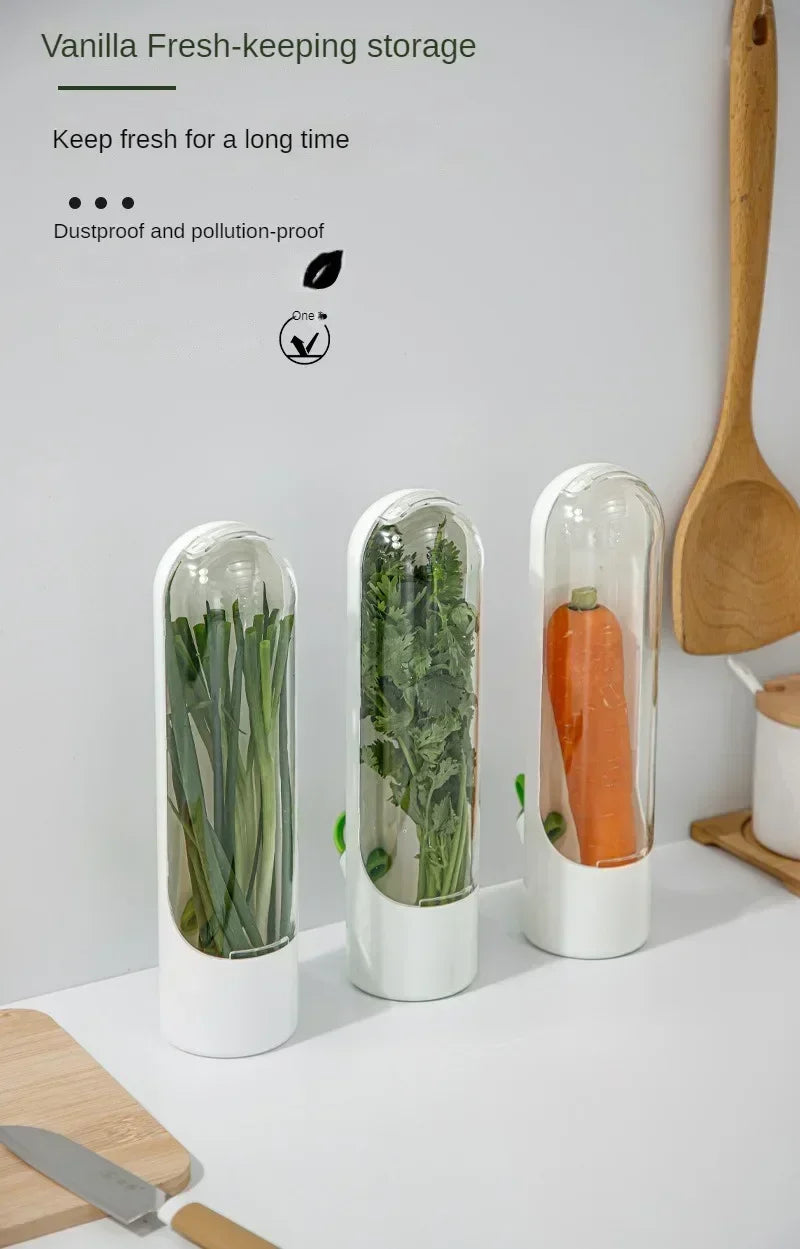 Kühlschrank Kräuter Crisper Saver Pod Container Gemüse Einmachflasche Halten Sie Minze/Kräuter/Koriander/Petersilie/Spargel frisch zu Hause