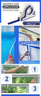 Maler-Klebebandabroller, Kantenschloss-Abdeckband-Applikator für präzises Malen, Weihnachts-DIY-Dekor auf Fenster, Türrahmen, Heimwerkzeug